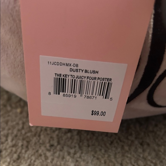 Juicy Couture Blush Pink Logo Shoulder Bag with Gold Hardware - Picture 6 of 6